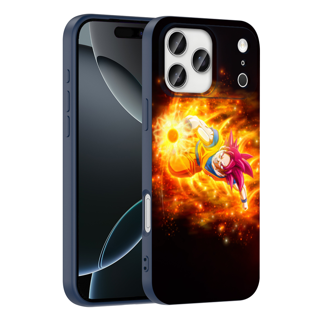 Fiery Pink Hair Warrior iPhone 17 Pro Max Case