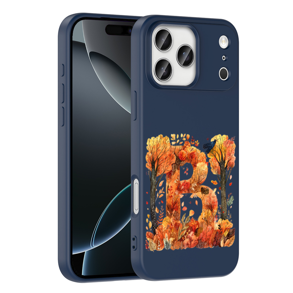 B Harfi Sonbahar Ağaçları iPhone 17 Pro Max Kılıfı