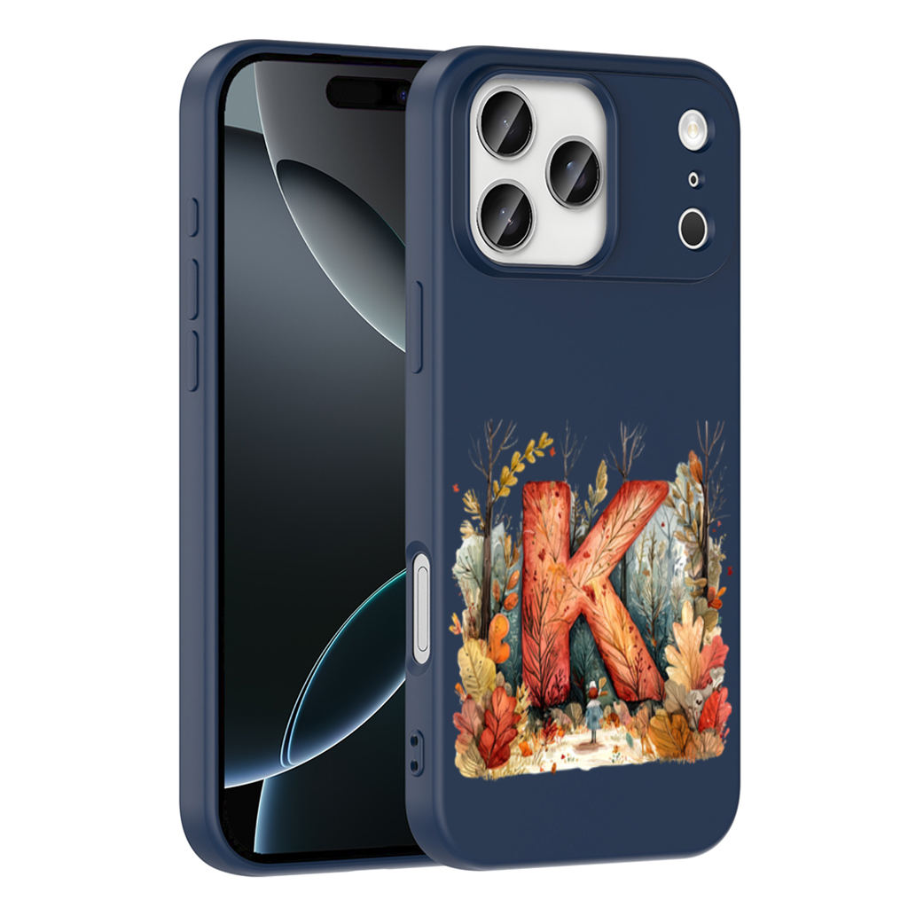 Sonbahar Ormanı K Harfi iPhone 17 Pro Max Kılıfı