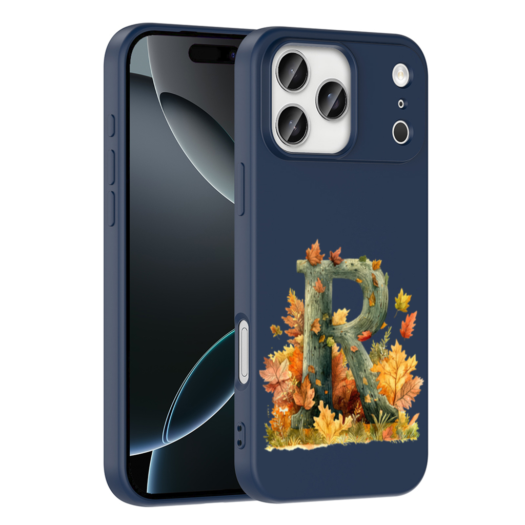 Sonbahar Yapraklı R Harfi iPhone 17 Pro Max Kılıfı