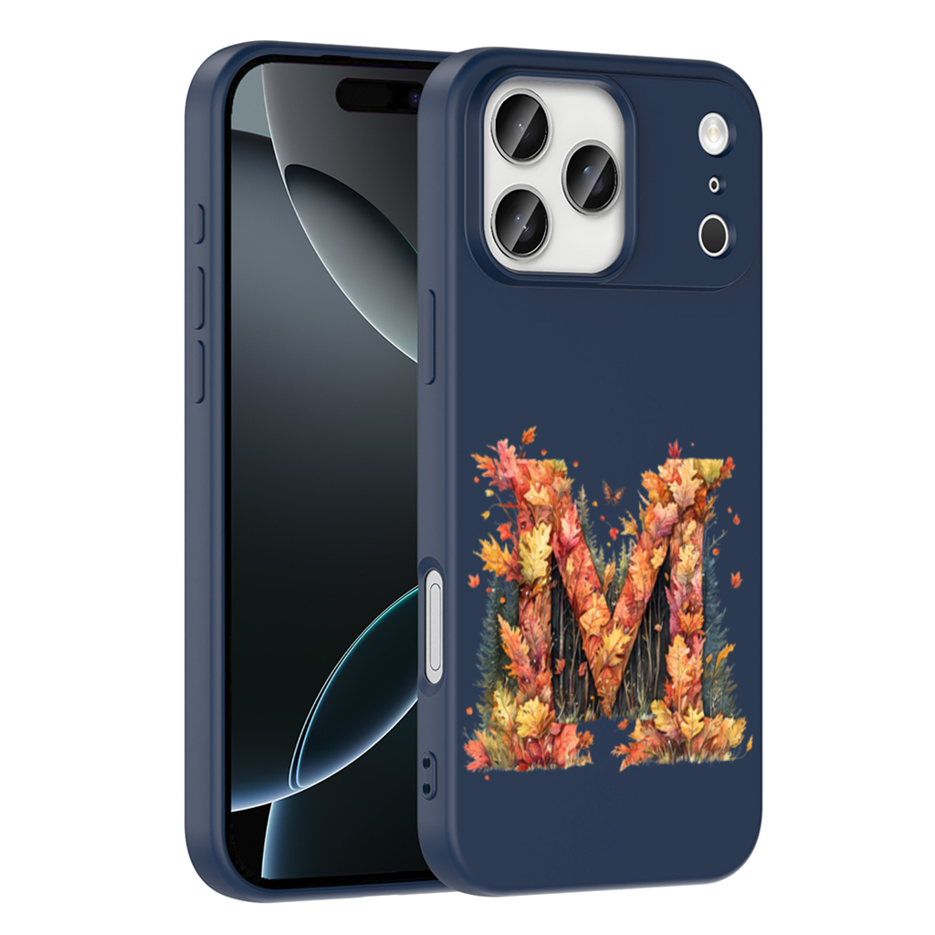 Sonbahar Yapraklı M Harfi iPhone 17 Pro Max Kılıfı