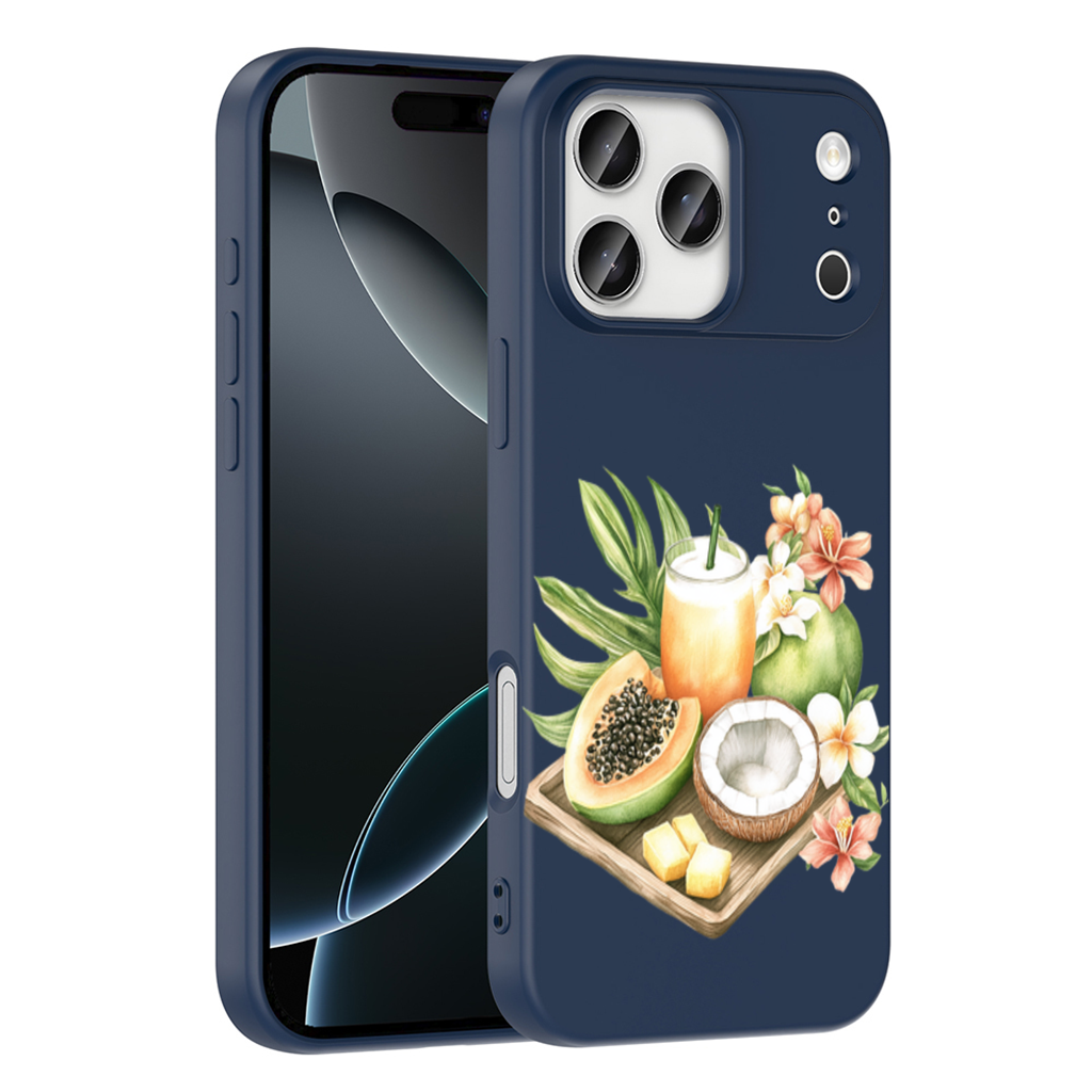Tropical Papaya and Coconut Juice iPhone 17 Pro Max Case