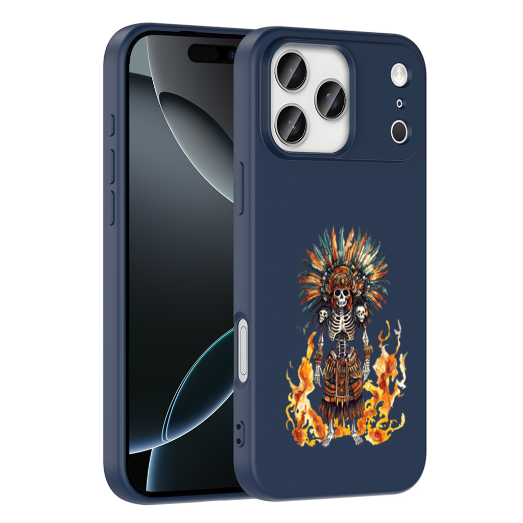 Aztek İskelet Savaşçı iPhone 17 Pro Max Kılıfı