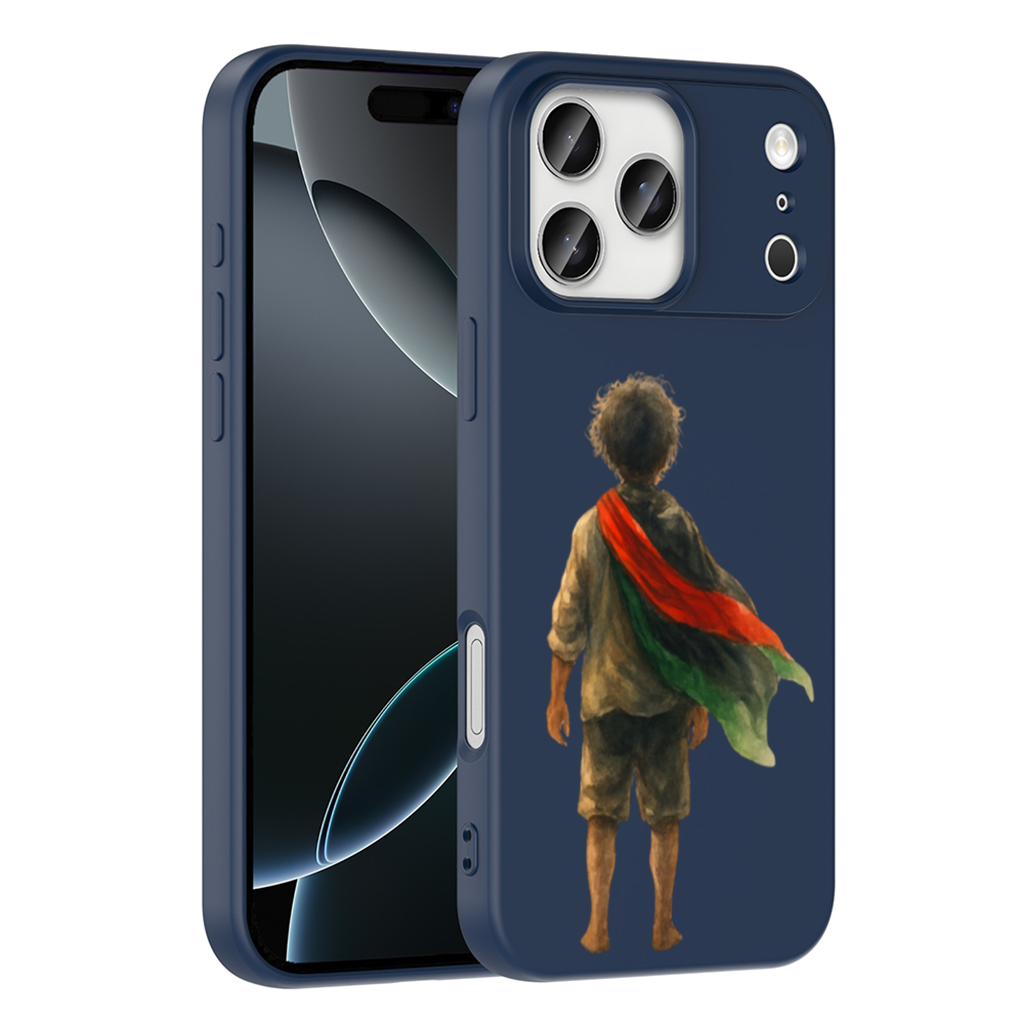 Dünyaya Arkasını Dönmüş Filistinli Çocuk iPhone 17 Pro Max Kılıfı