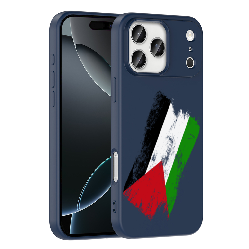 Filistin Direniş Bayrağı Fırça Darbesi iPhone 17 Pro Max Kılıfı