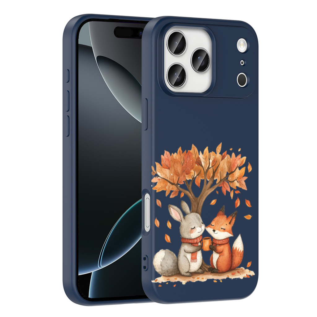 Cozy Autumn Fox and Rabbit 