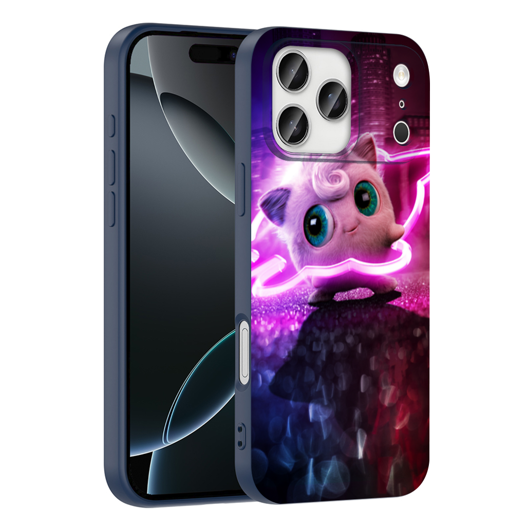 Cyberpunk Pink Fluffy Creature iPhone 17 Pro Max Case