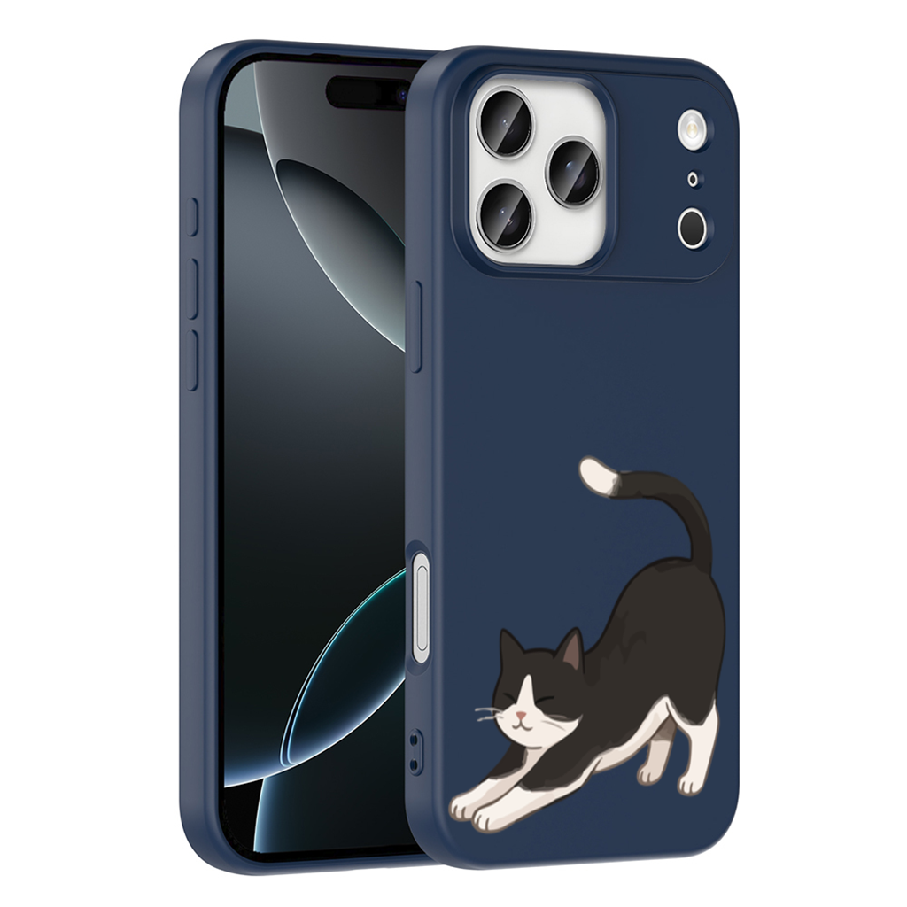 Esneyen Smokin Kedi iPhone 17 Pro Max Kılıfı