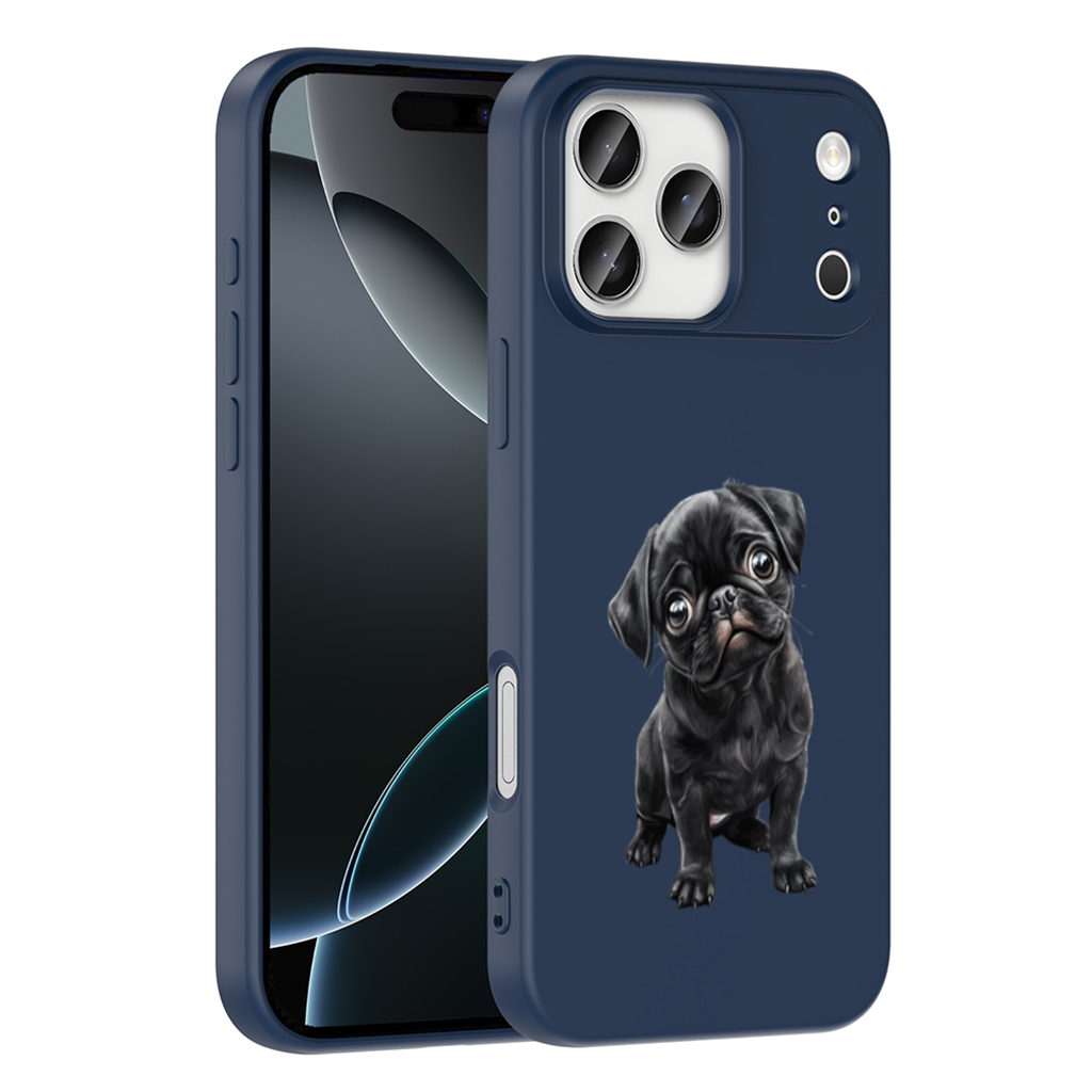 Innocent Black Pug Puppy 