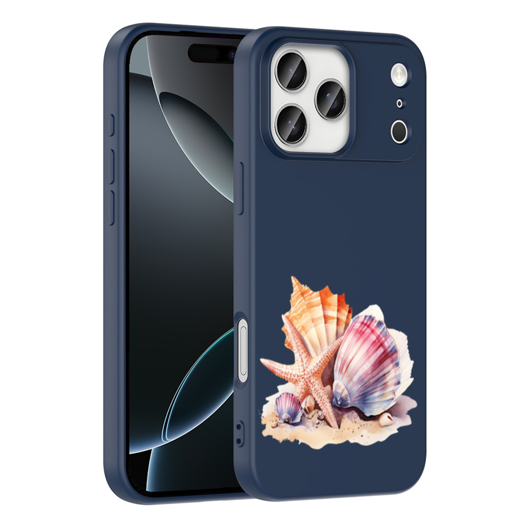 Suluboya Sahil Deniz Kabukları iPhone 17 Pro Max Kılıfı