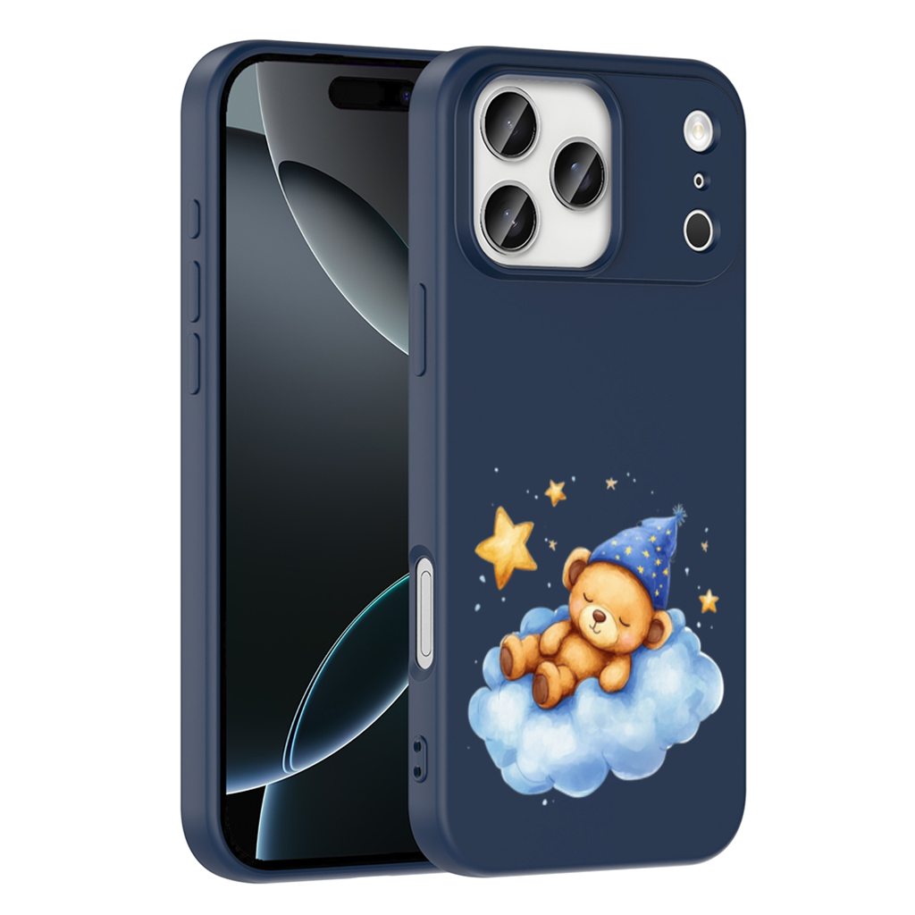 Sleeping Teddy Bear on a Cloud iPhone 17 Pro Max Case
