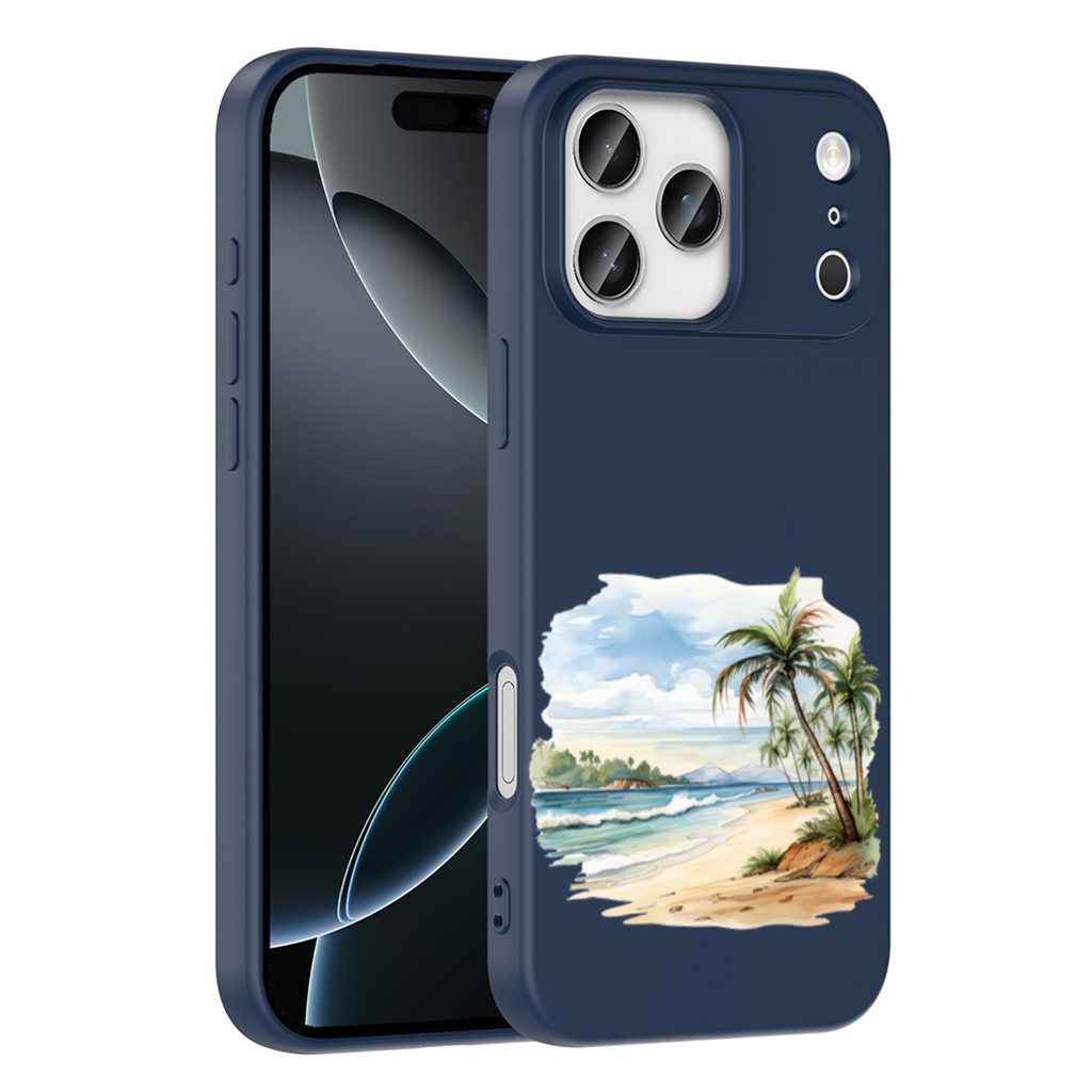 Tropical Palm Tree Beach iPhone 17 Pro Max Case