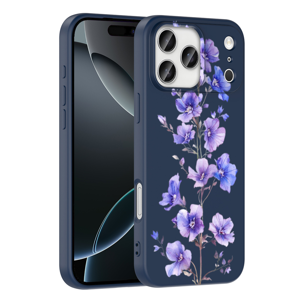 Delicate Blue Flax Wildflowers iPhone 17 Pro Max Case