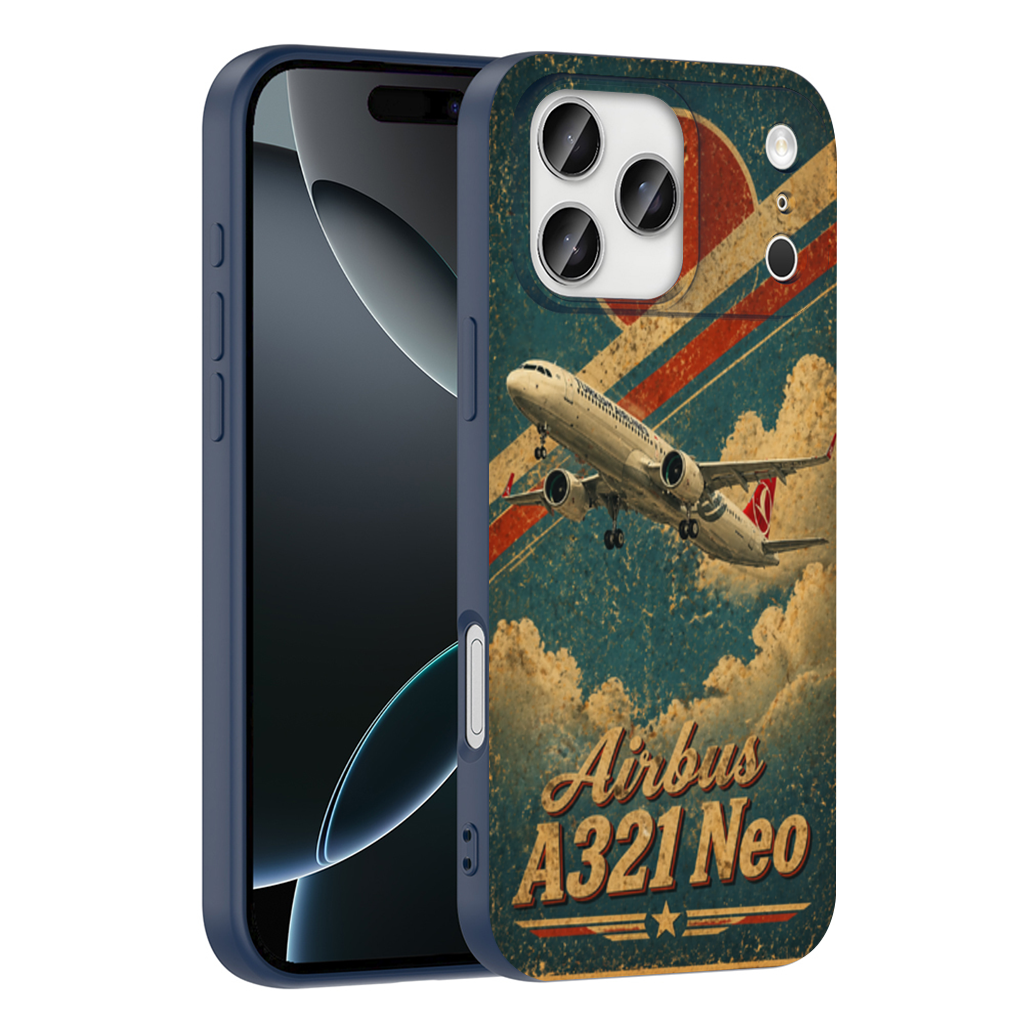 Airbus A321 Neo Turkish Airlines Retro iPhone 17 Pro Max Case