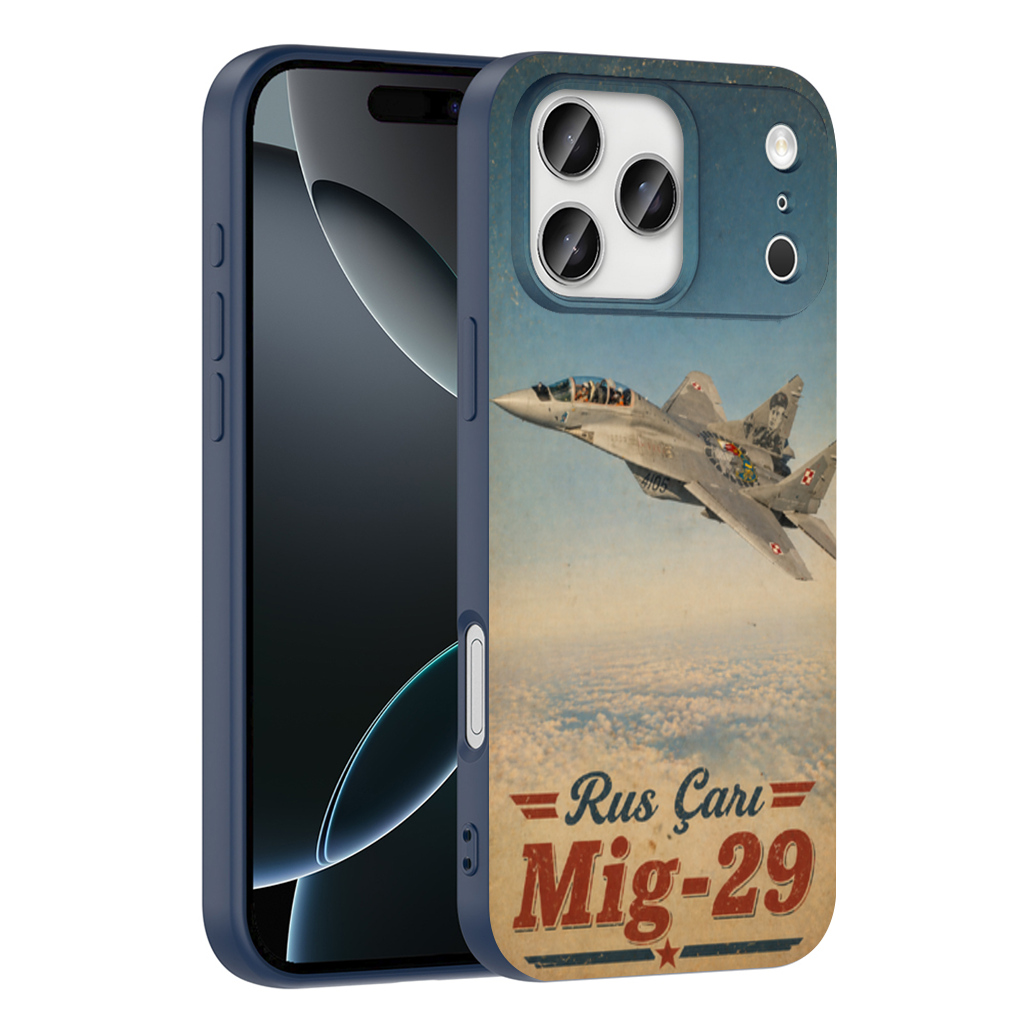 Russian Tsar Mig-29 Fighter Jet Retro iPhone 17 Pro Max Case