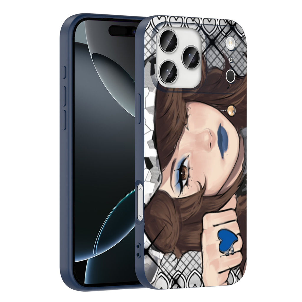 blue heart iPhone 17 Pro Max Case