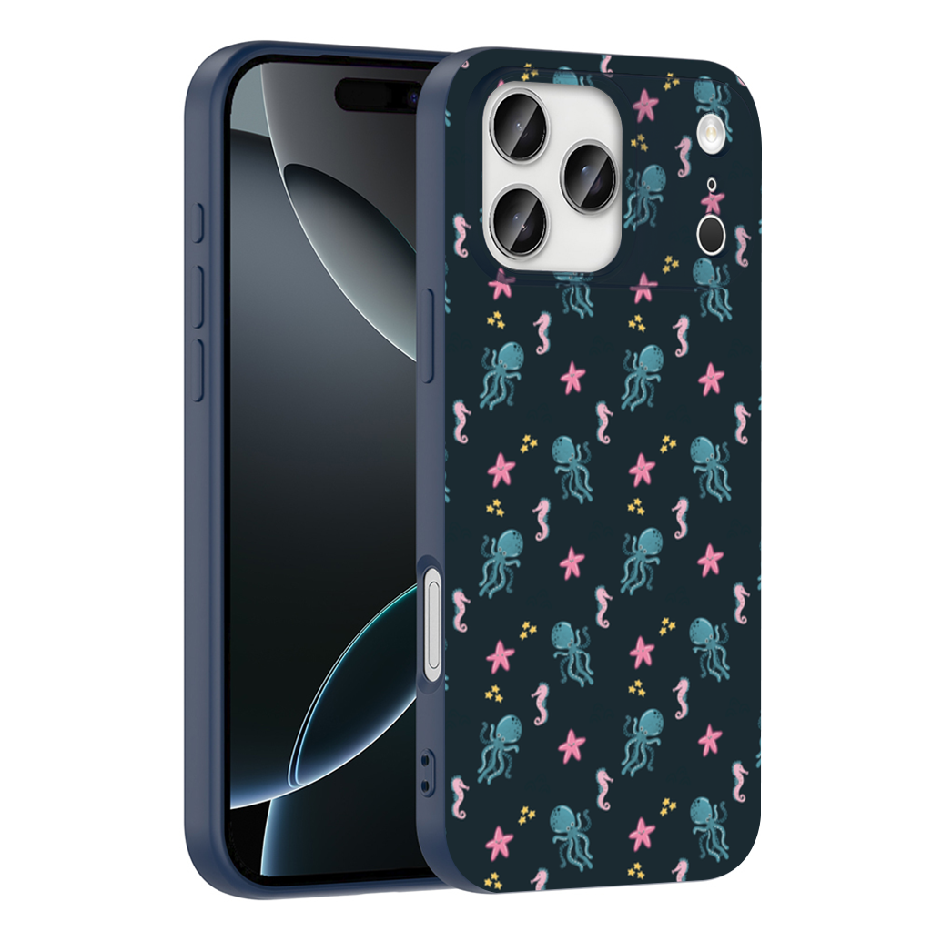 Cute Sea Creatures iPhone 17 Pro Max Case