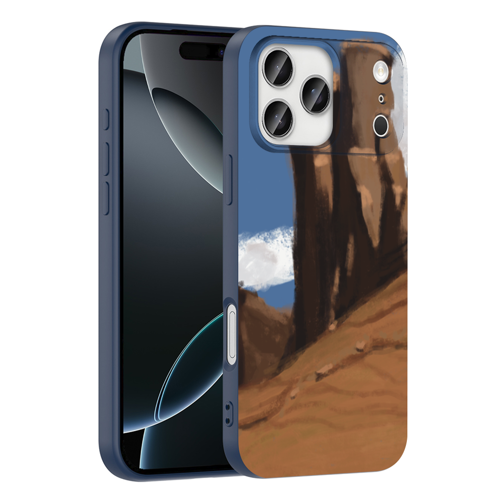 Desert Monolith Stylized Environment Concept Phone Case iPhone 17 Pro Max Case