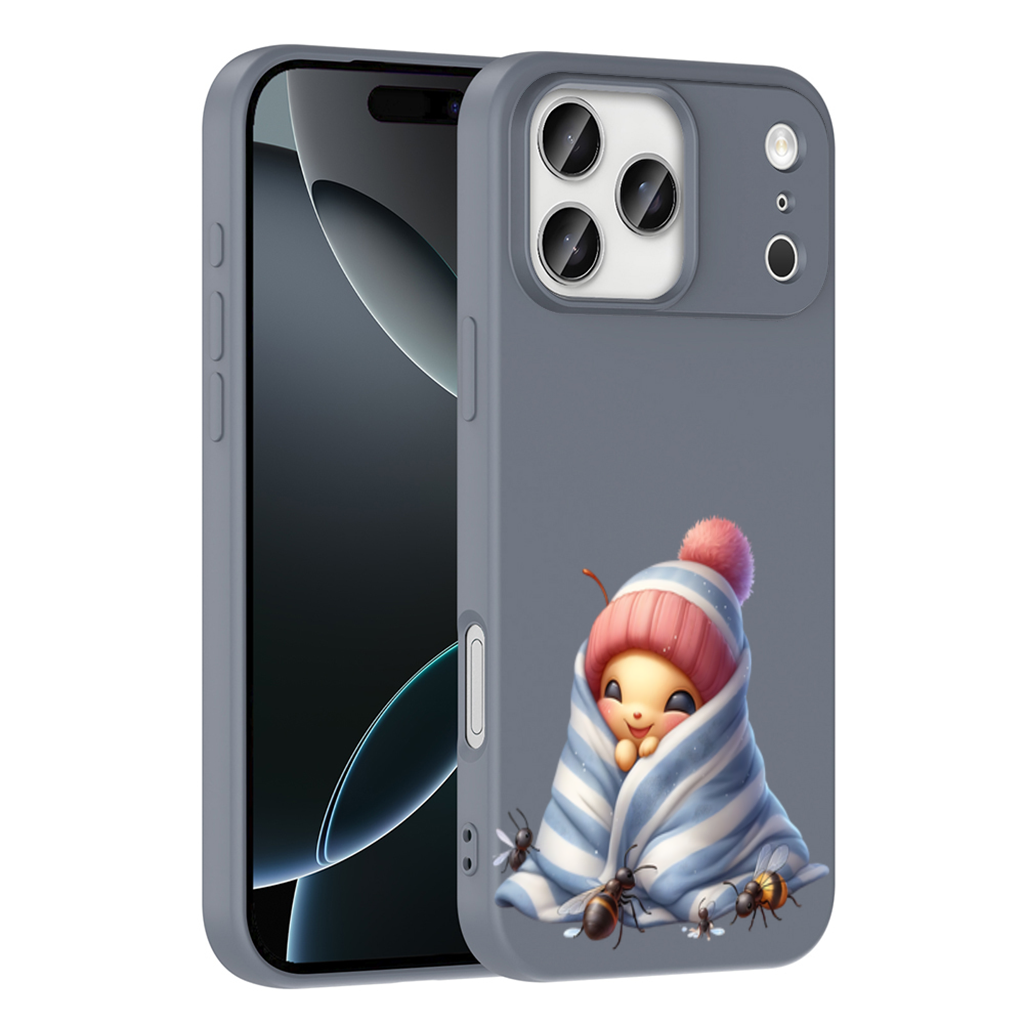 Kawaii Baby Bee in Pink Beanie iPhone 17 Pro Max Case