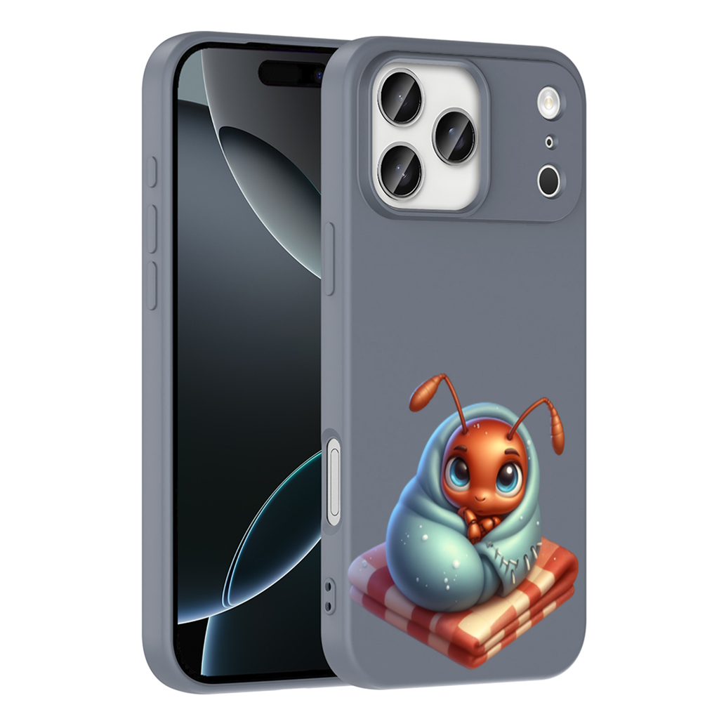 Kawaii Baby Ant Wrapped in Blanket iPhone 17 Pro Max Case