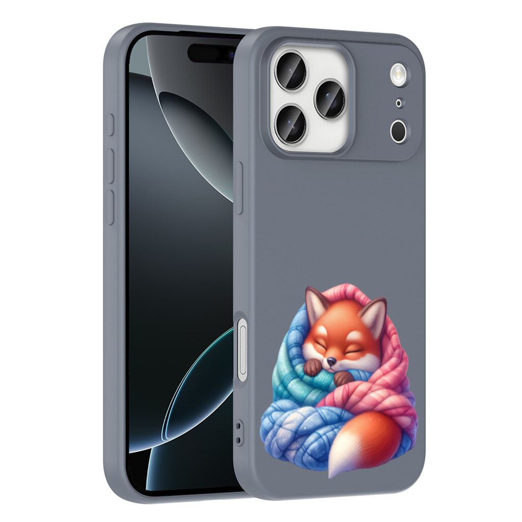 Sleeping Fox Knitted Blanket iPhone 17 Pro Max Case