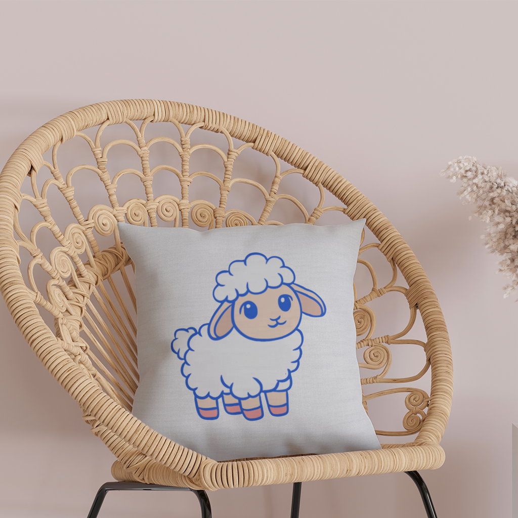 Cute Kawaii Lamb Decorative pillow cover