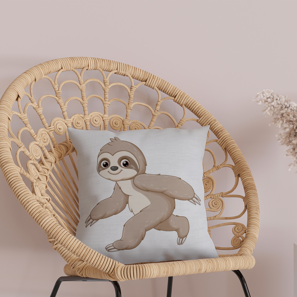 Cute Joyful Walking Sloth 