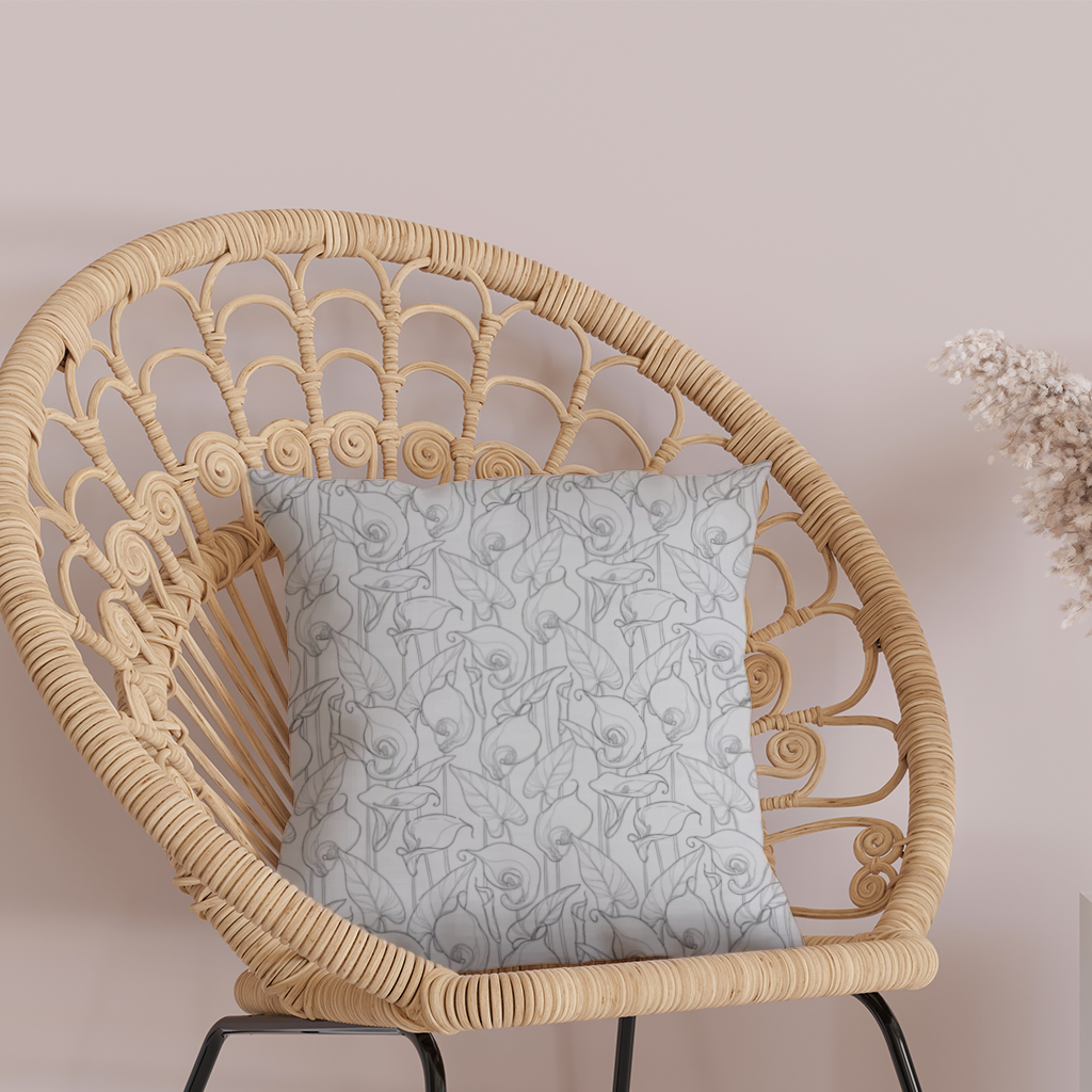 Calla Lily Sketch Decorative pillow cover