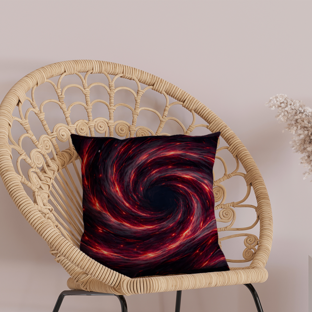 Uchiha Kardeşler Amaterasunun Sönmeyen Siyah Alevleri Dekoratif Kırlent Kılıfı