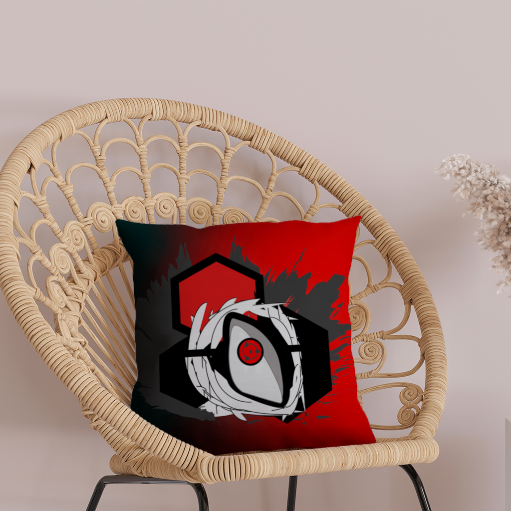 Mystic Red Eye Hexagon Decorative pillow cover