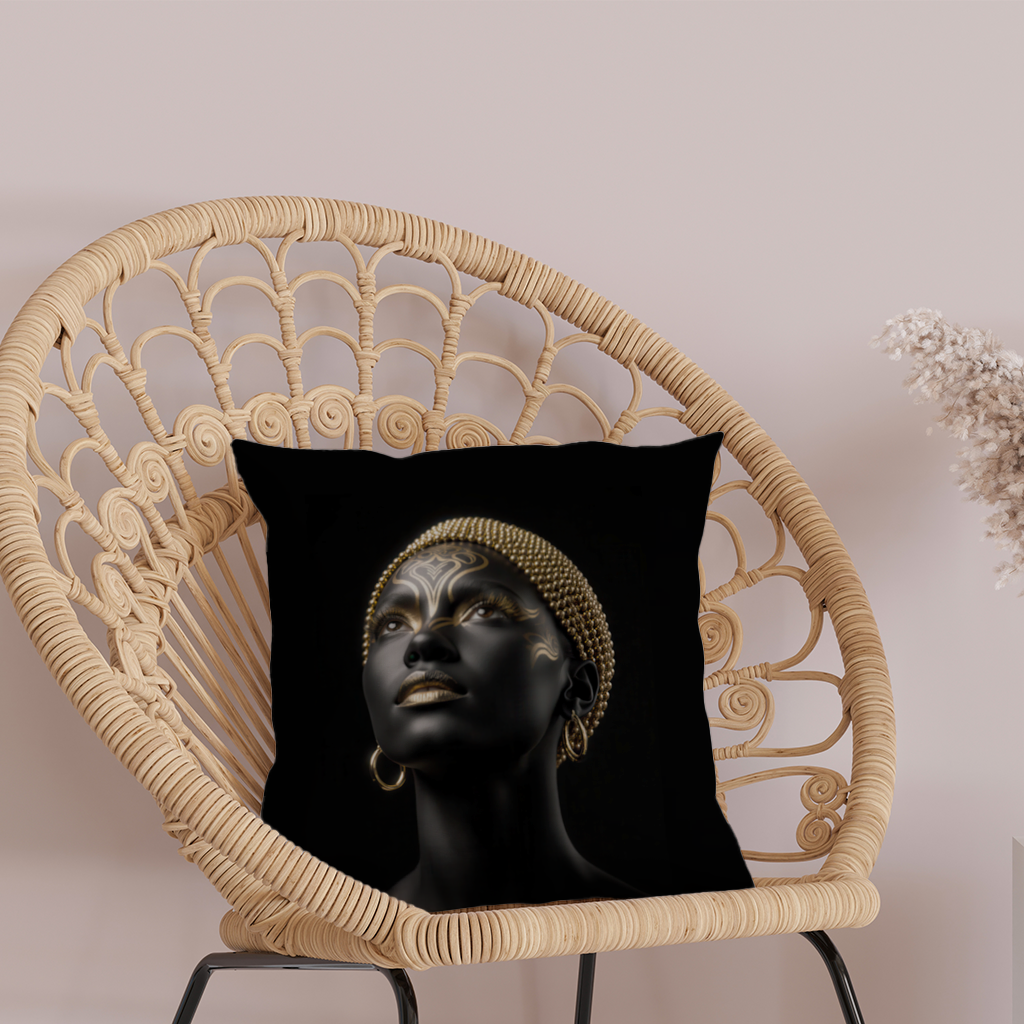 Gold Afrofuturistic Black Woman 