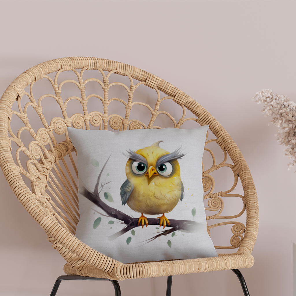 Grumpy Yellow Owl 