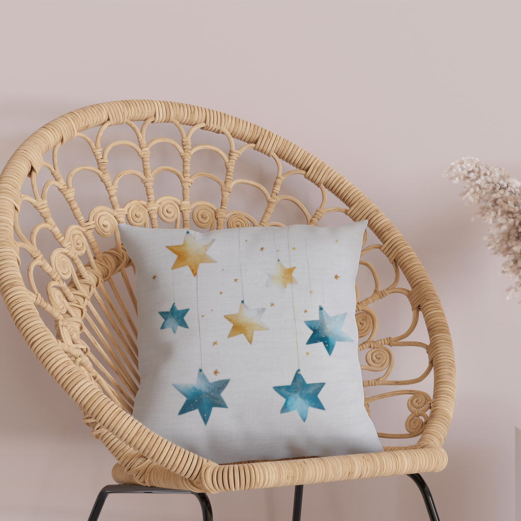 Watercolor Hanging Stars 