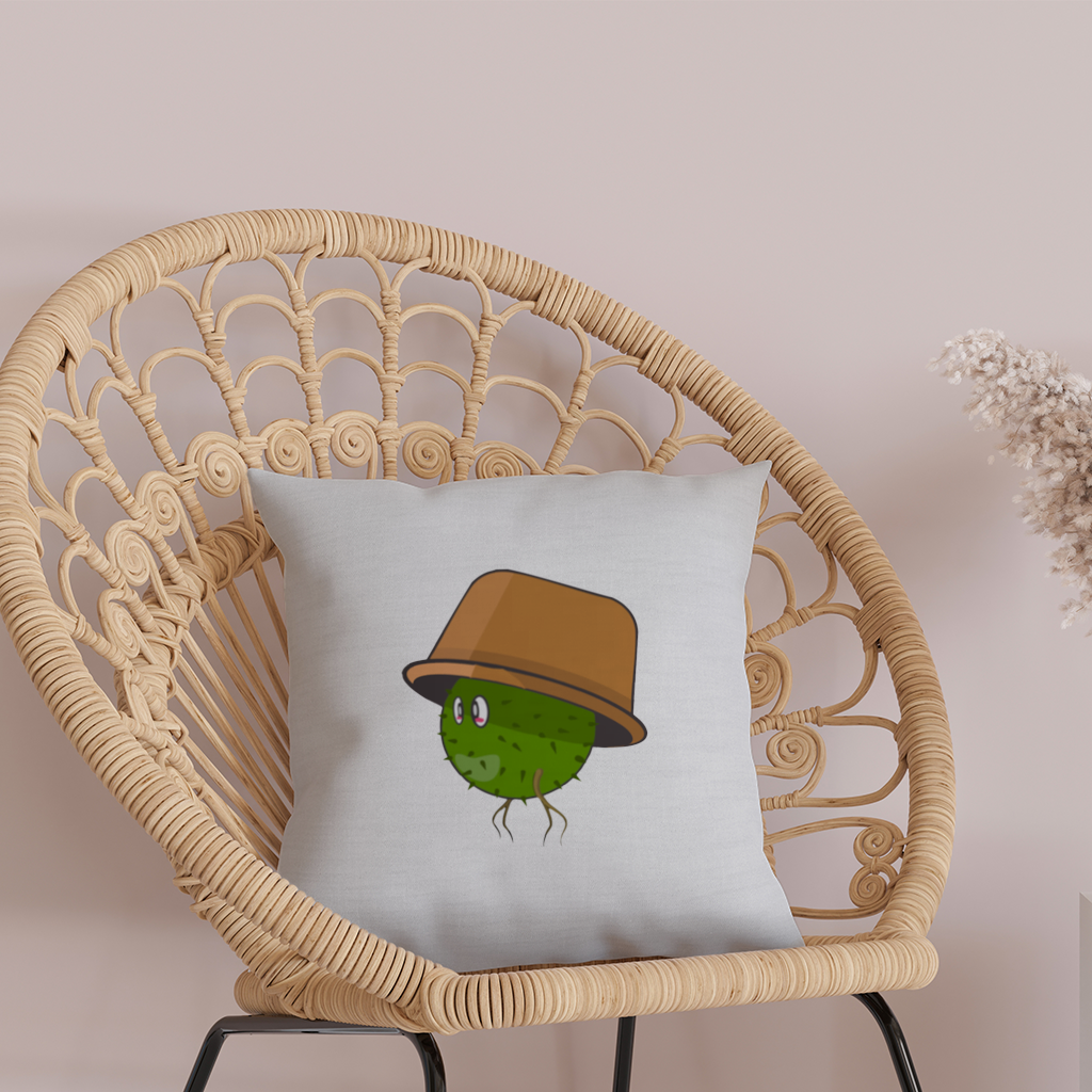 fakemon cactuse character-plant monster cactuse Decorative pillow cover