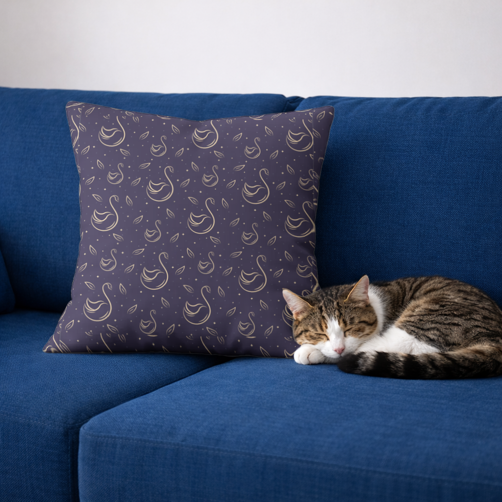 kuğu pattern deseni Decorative pillow cover