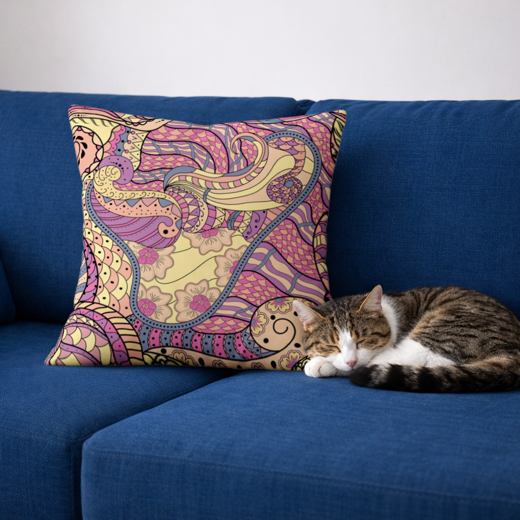 Psychedelic Zentangle Floral 