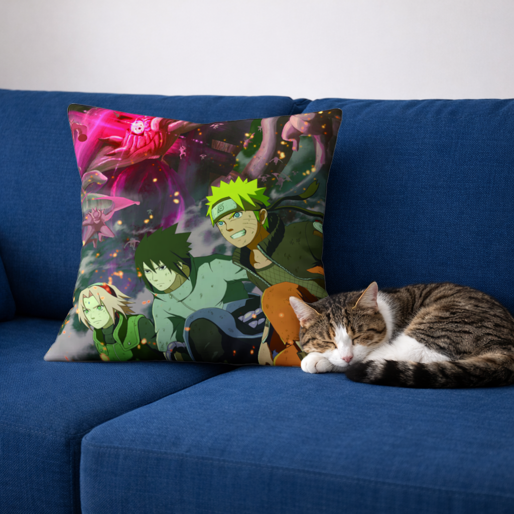 Ninja Takımı Dev Yaratık Savaşı Dekoratif Kırlent Kılıfı