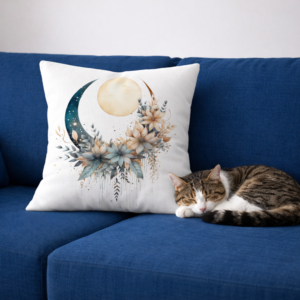 Celestial Boho Moon Floral 