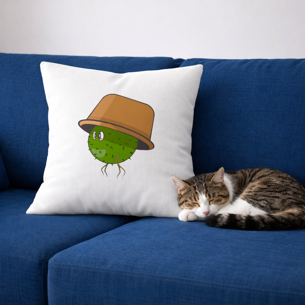 fakemon cactuse character-plant monster cactuse Decorative pillow cover