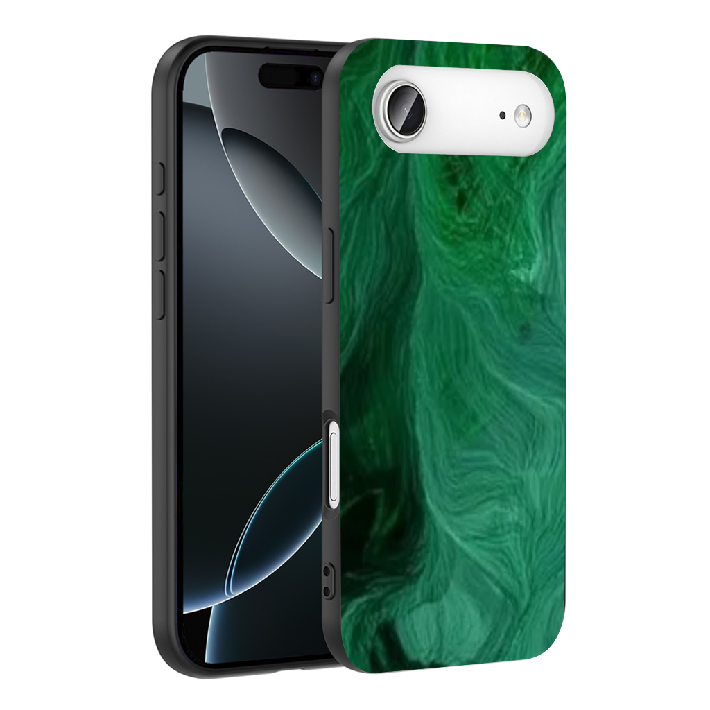 Black and green marbling İphone 17 Air Case