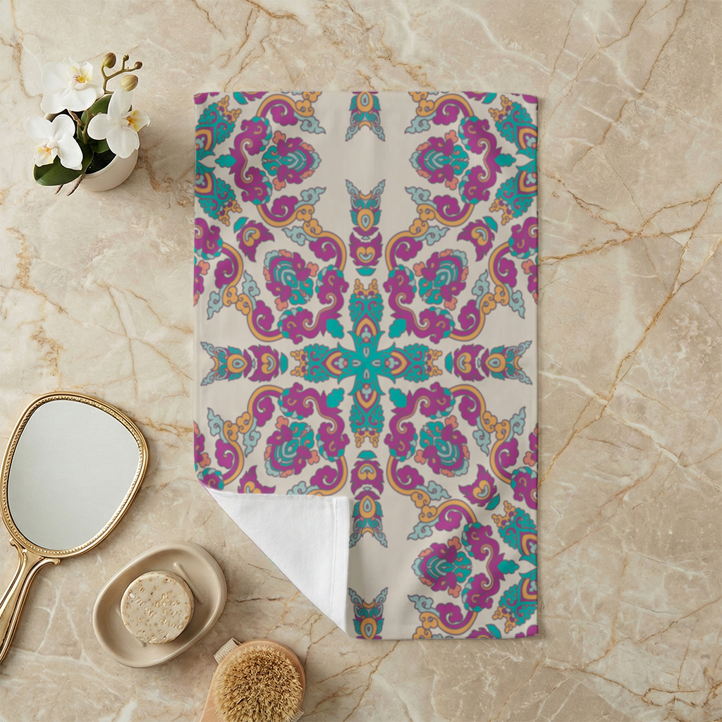 Colorful Oriental Symmetrical Mandala Pattern 