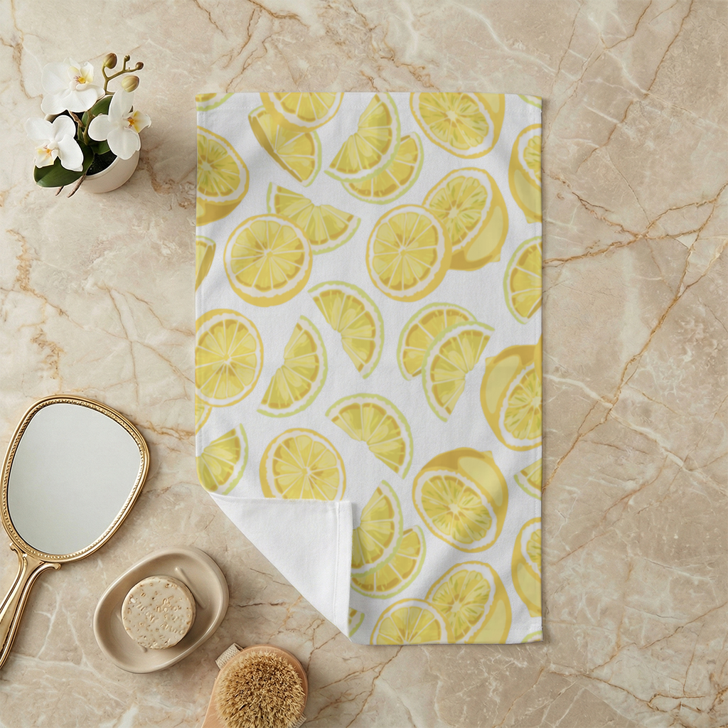 Fresh Lemon Slices Vibrant Summer Pattern 