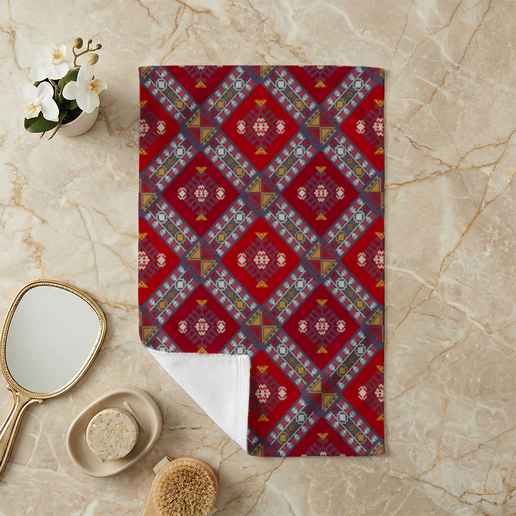 Traditional Kilim Pattern Motif Hand Towel