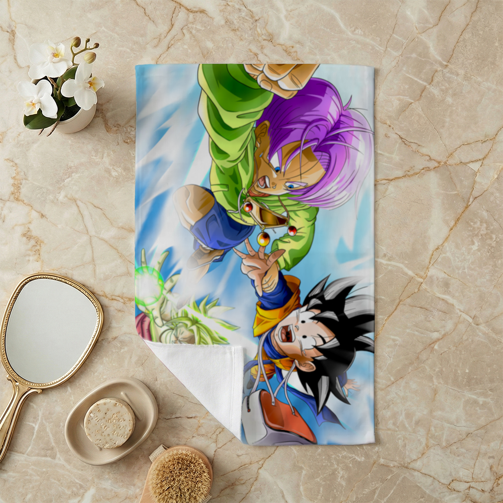 Energy Blast Anime Sky Battle Hand Towel