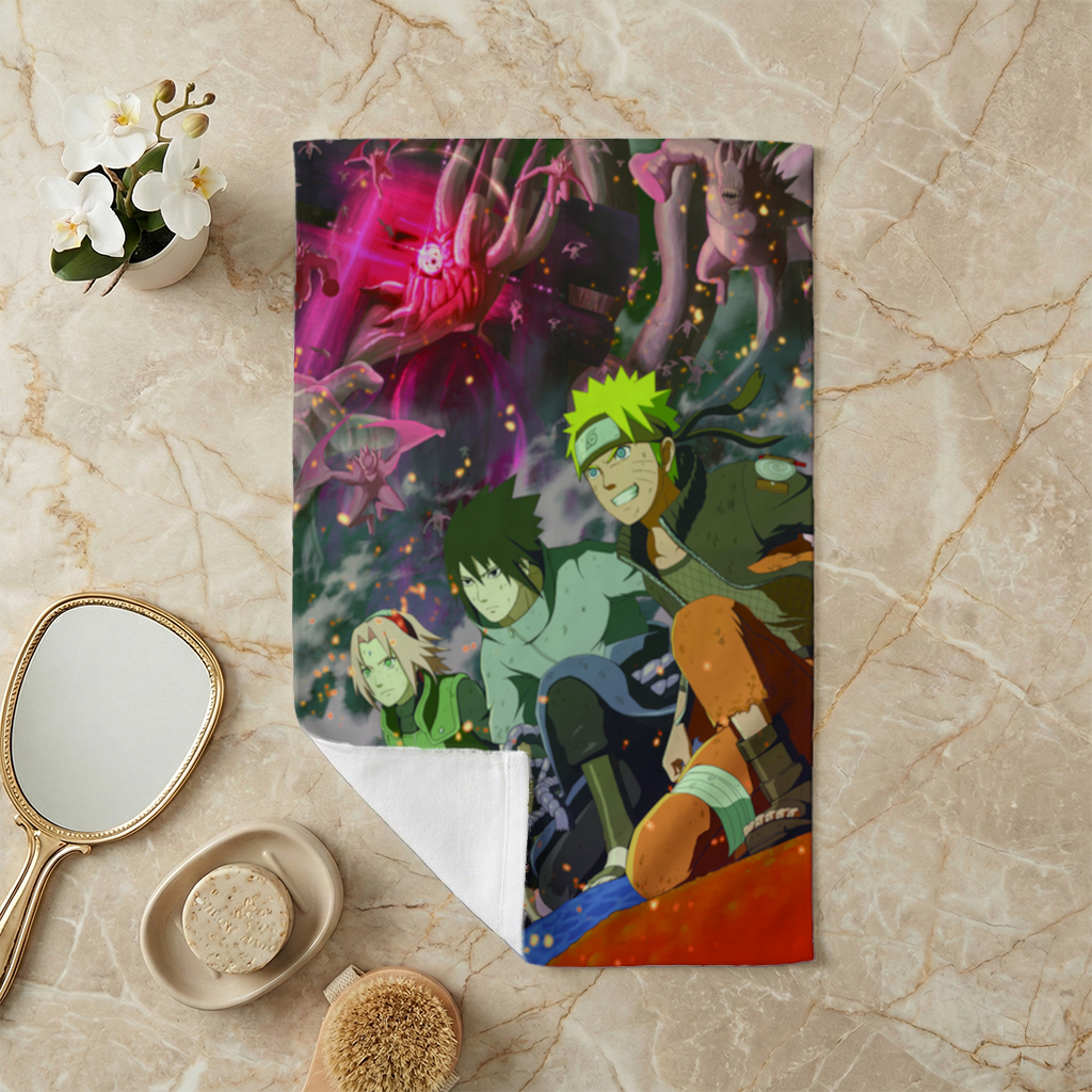 Ninja Team Giant Monster Battle Hand Towel