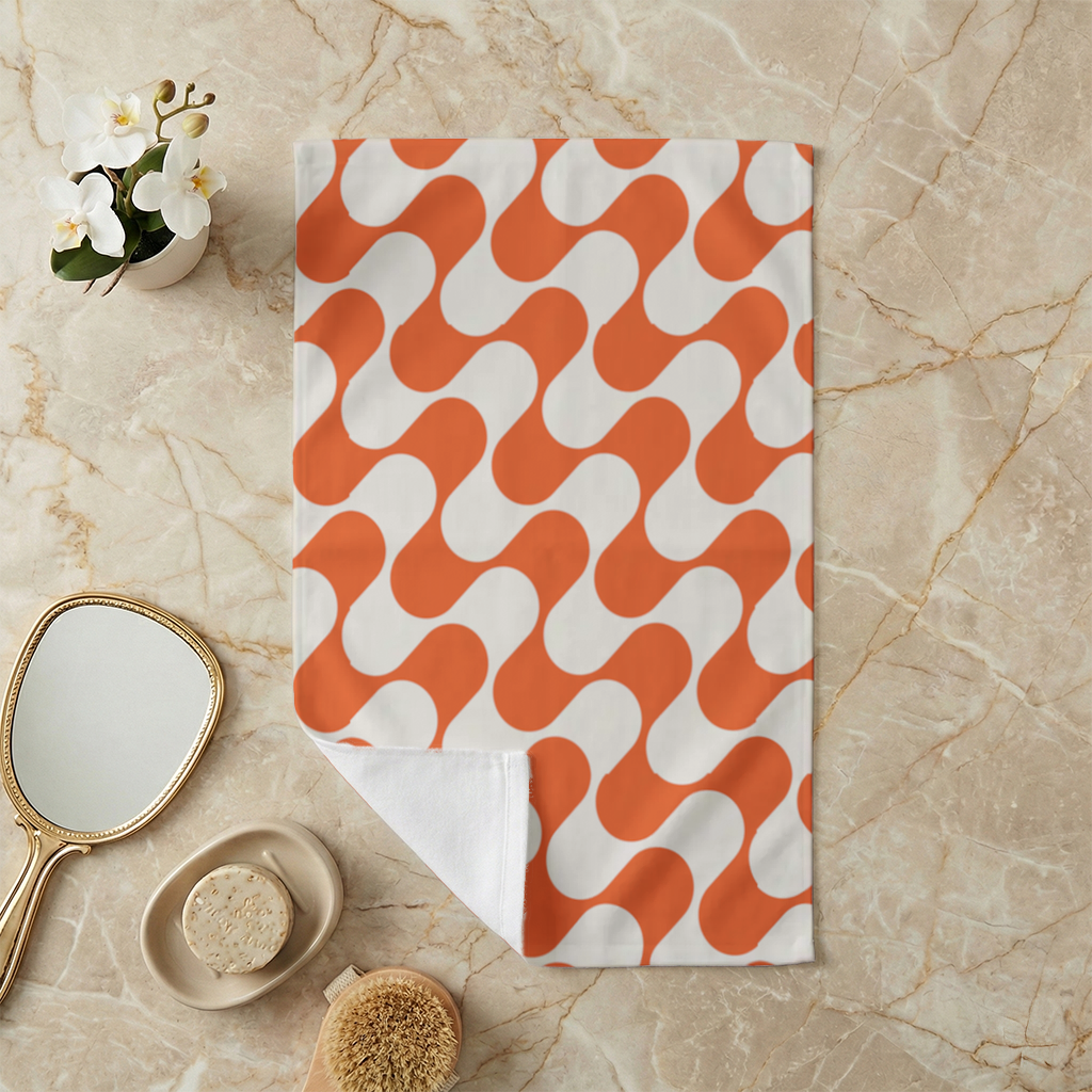 Retro 70s Orange Cream Groovy Curves 