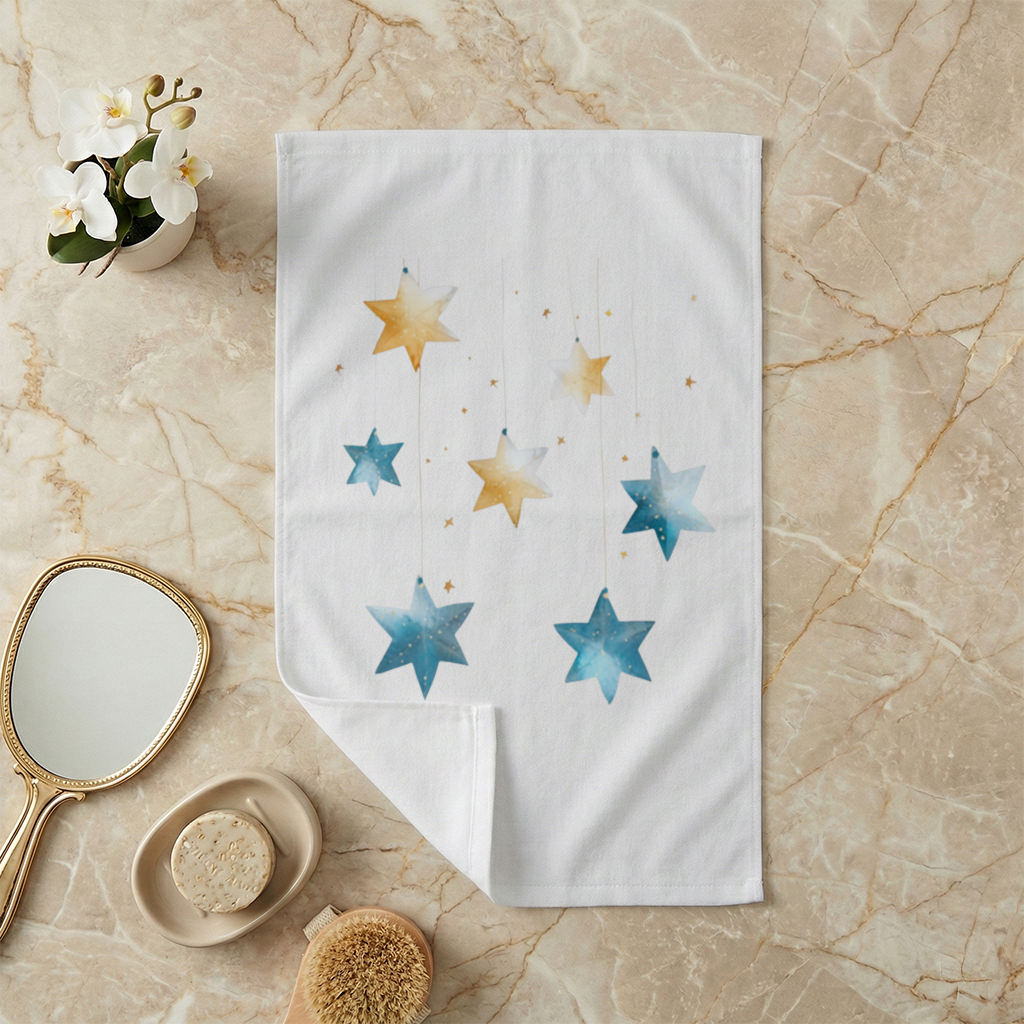 Watercolor Hanging Stars 