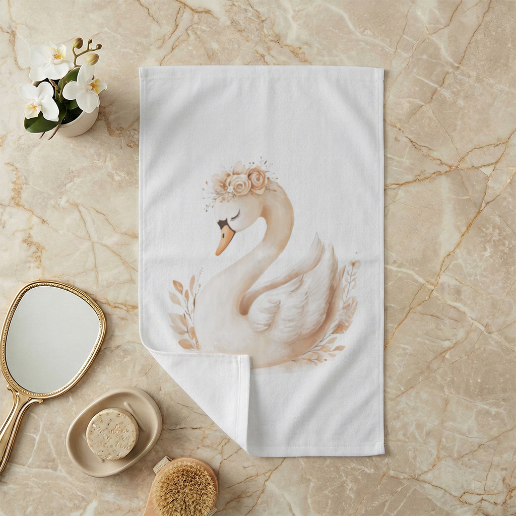 Elegant Floral Crown Boho Swan 