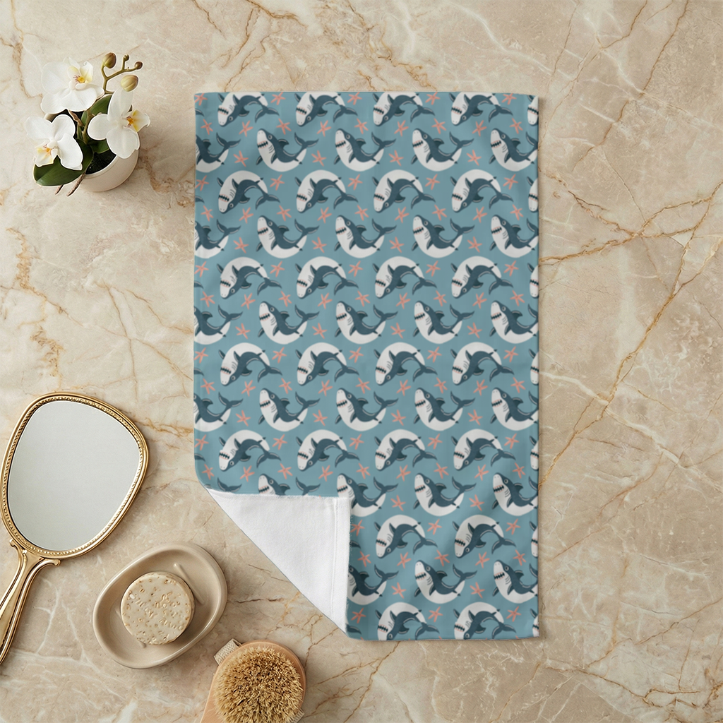 Smiling Shark Hand Towel
