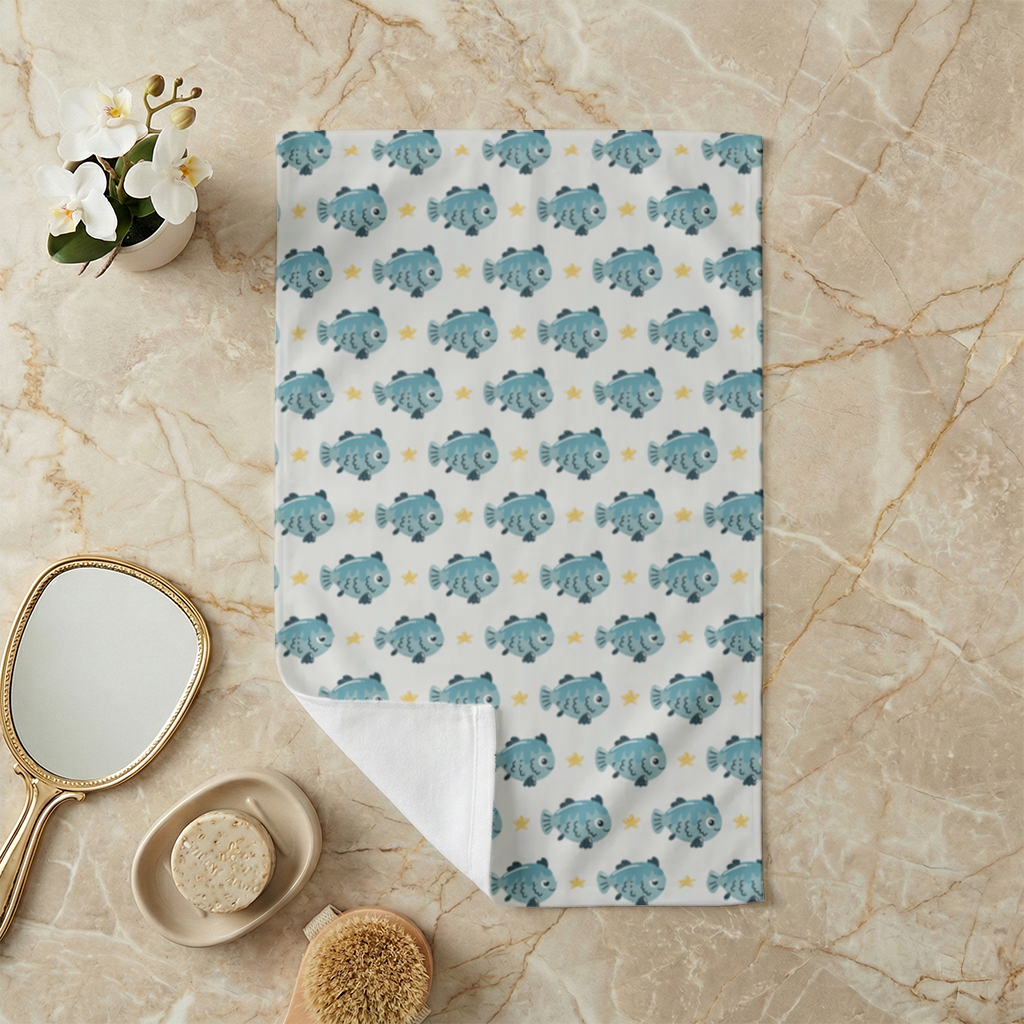 Cute Fish Hand Towel
